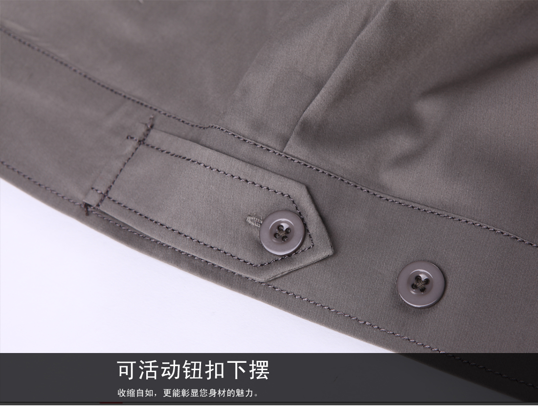 米灰色短袖工作服AD04-1(图18)